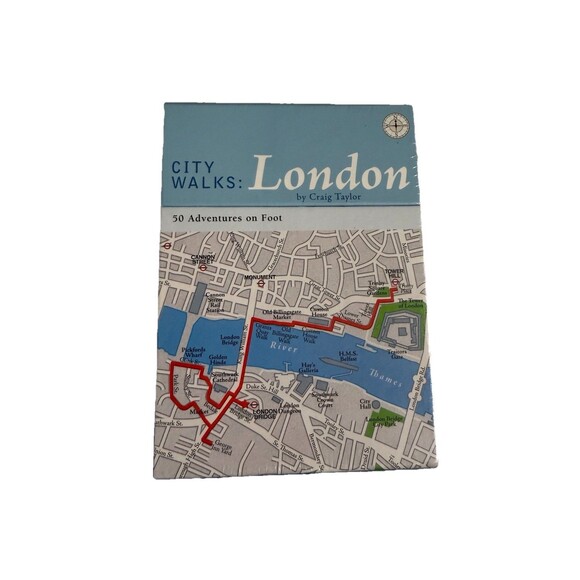 City Walks London 50 Adventures on Foot Cards Craig Taylor Maps 2005 Sealed New - Picture 2 of 4